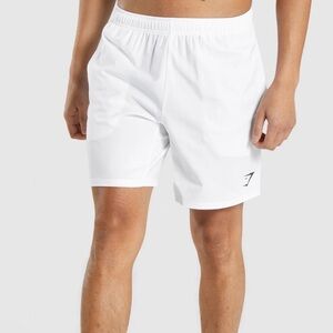 Gymshark White Athletic Shorts